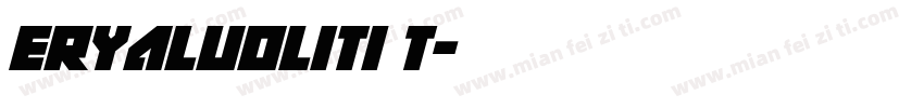 eryaluoliti t字体转换